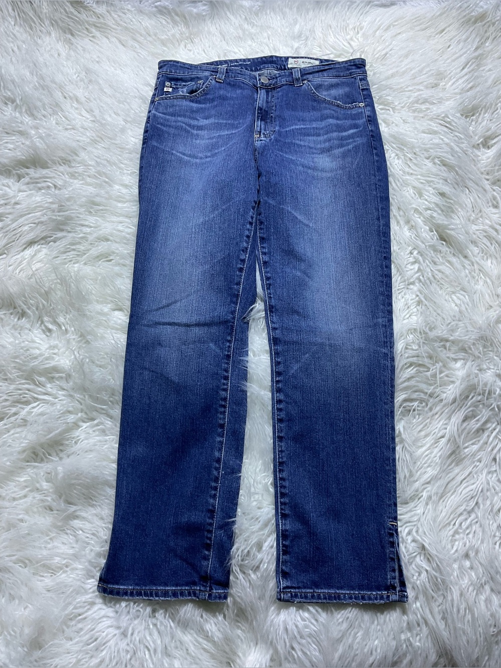 AG MARI CROP MID RISE SLIM STRAIGHT JEANS